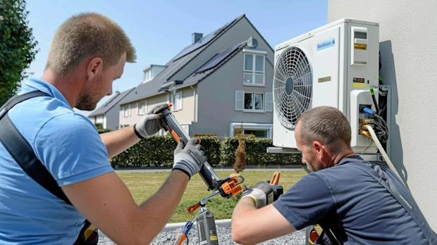Installatie van warmtepomp