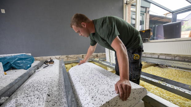 Renovatie van houten begane grondvloer in Westerbork met de lichte prefab PS-renovatievloer Droog van VBI.